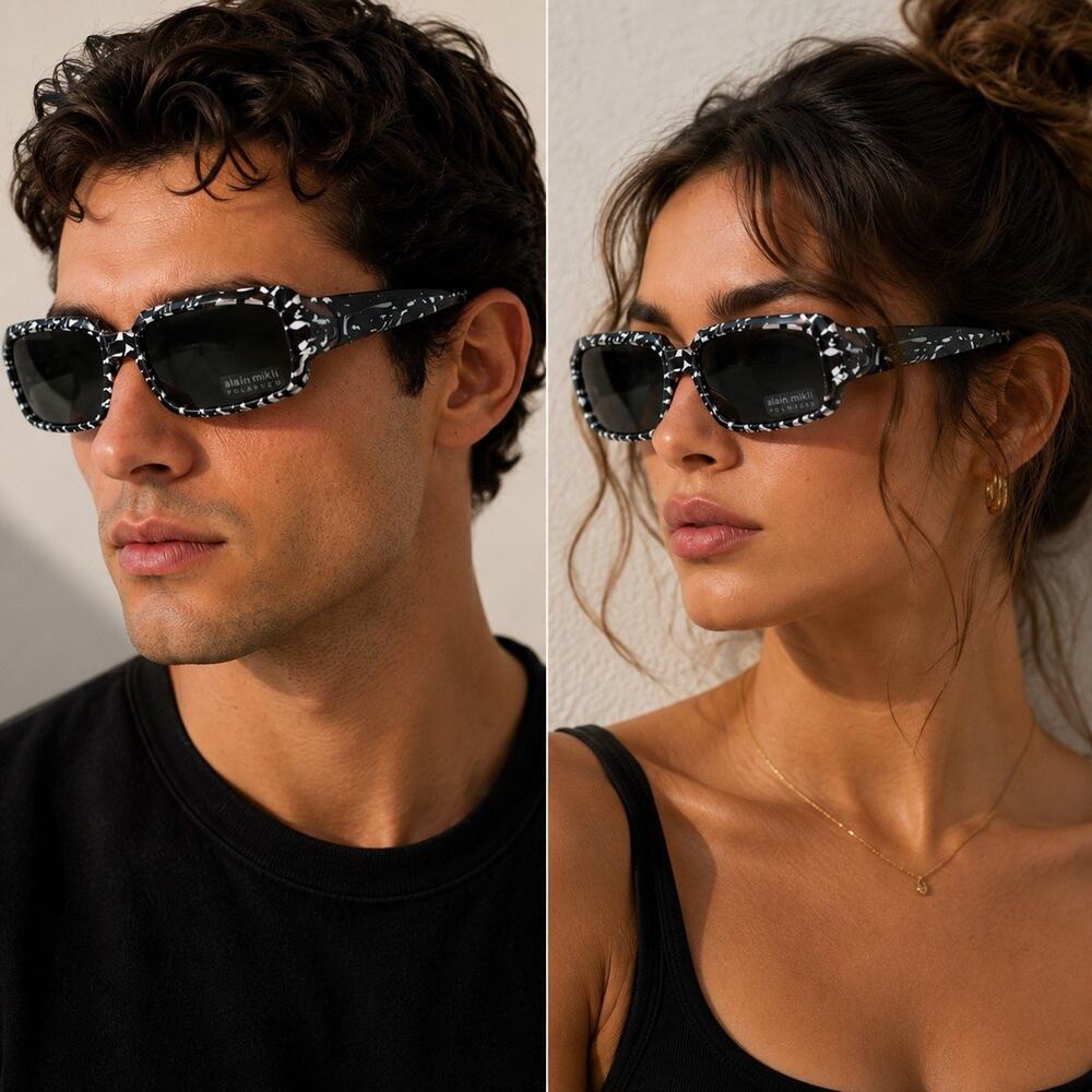 Vintage Alain Mikli A0488 06-V1 Polarized Y2K Designer Unisex Sunglasses Hand Md